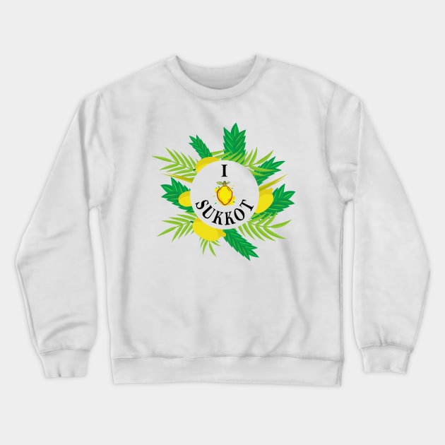 Sukkah Jewish Holiday Sukkot Crewneck Sweatshirt by TriHarder12